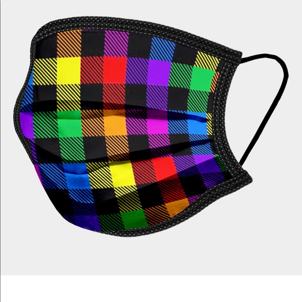 Women’s Colorful Gingham Mask